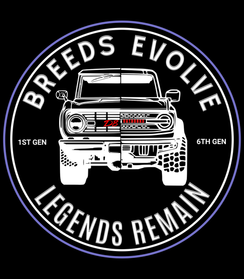 Bronco Generations Tee – Breeds Evolve, Legends Remain