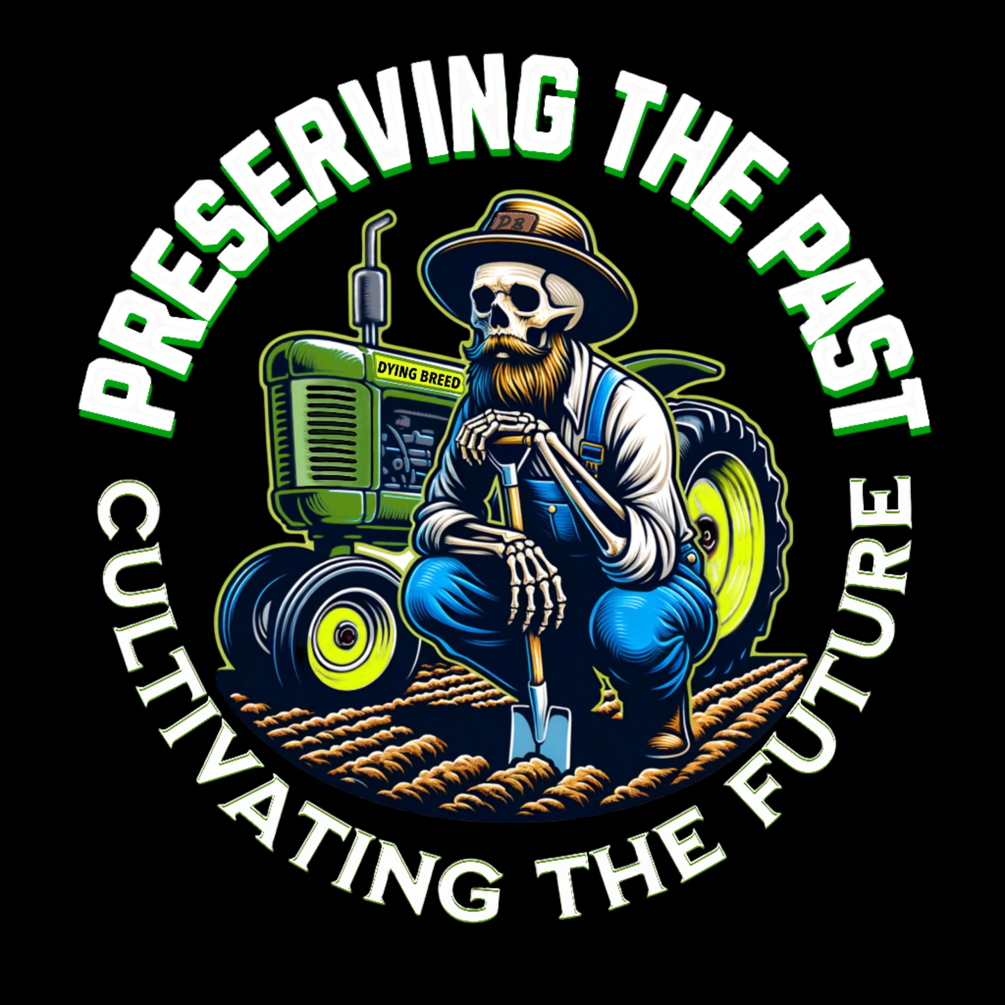 DB OUTDOORS " Cultivating the Future" GREEN TRACTOR