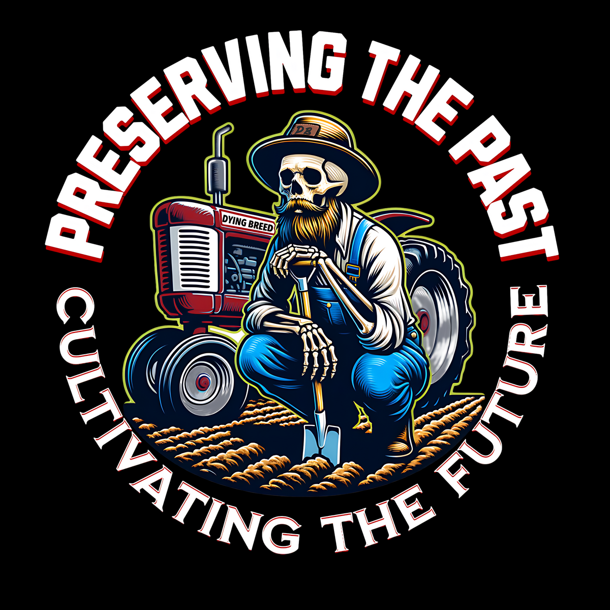 Preserving the Past Tee – Red Tractor Edition