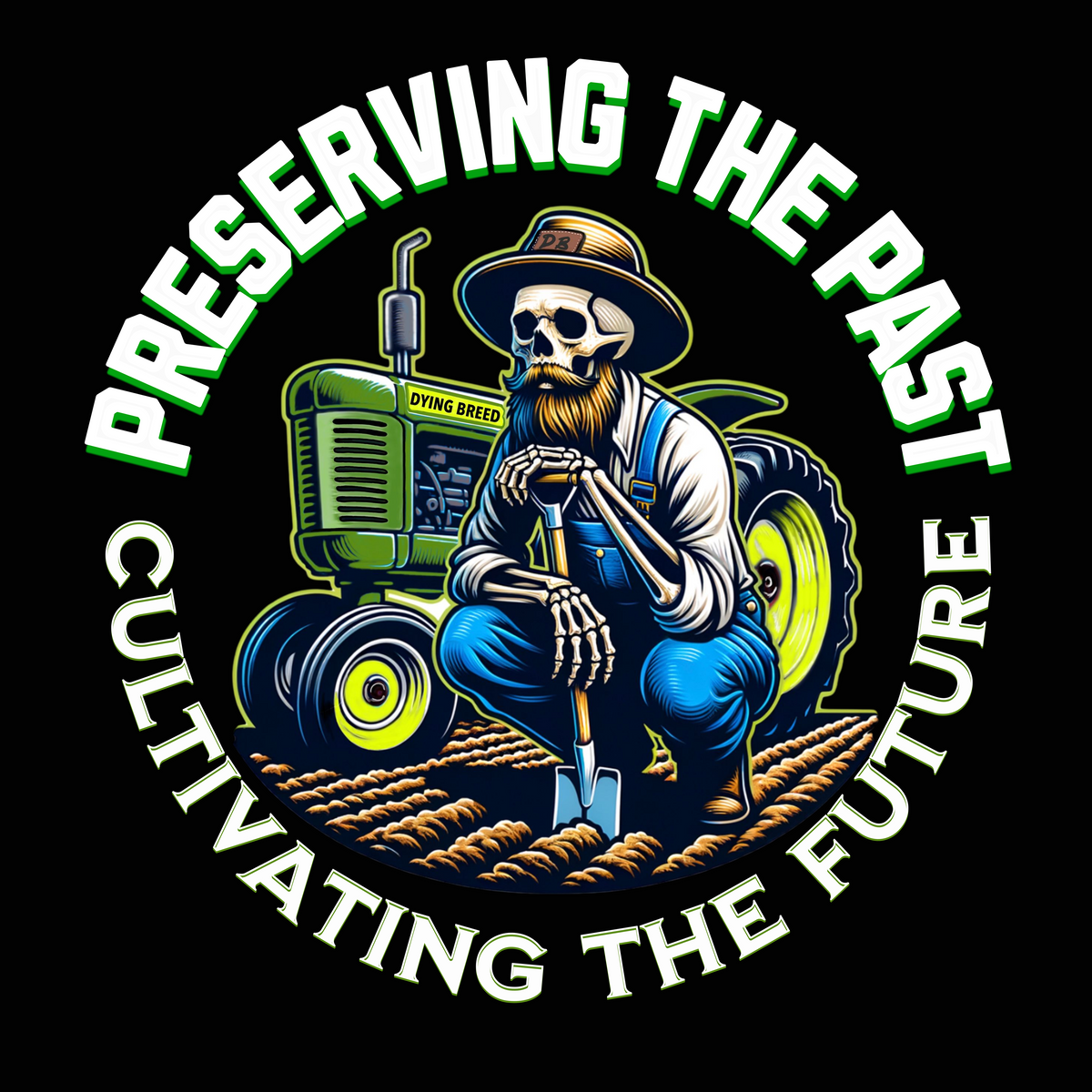 Preserving the Past Tee – Green Tractor Edition