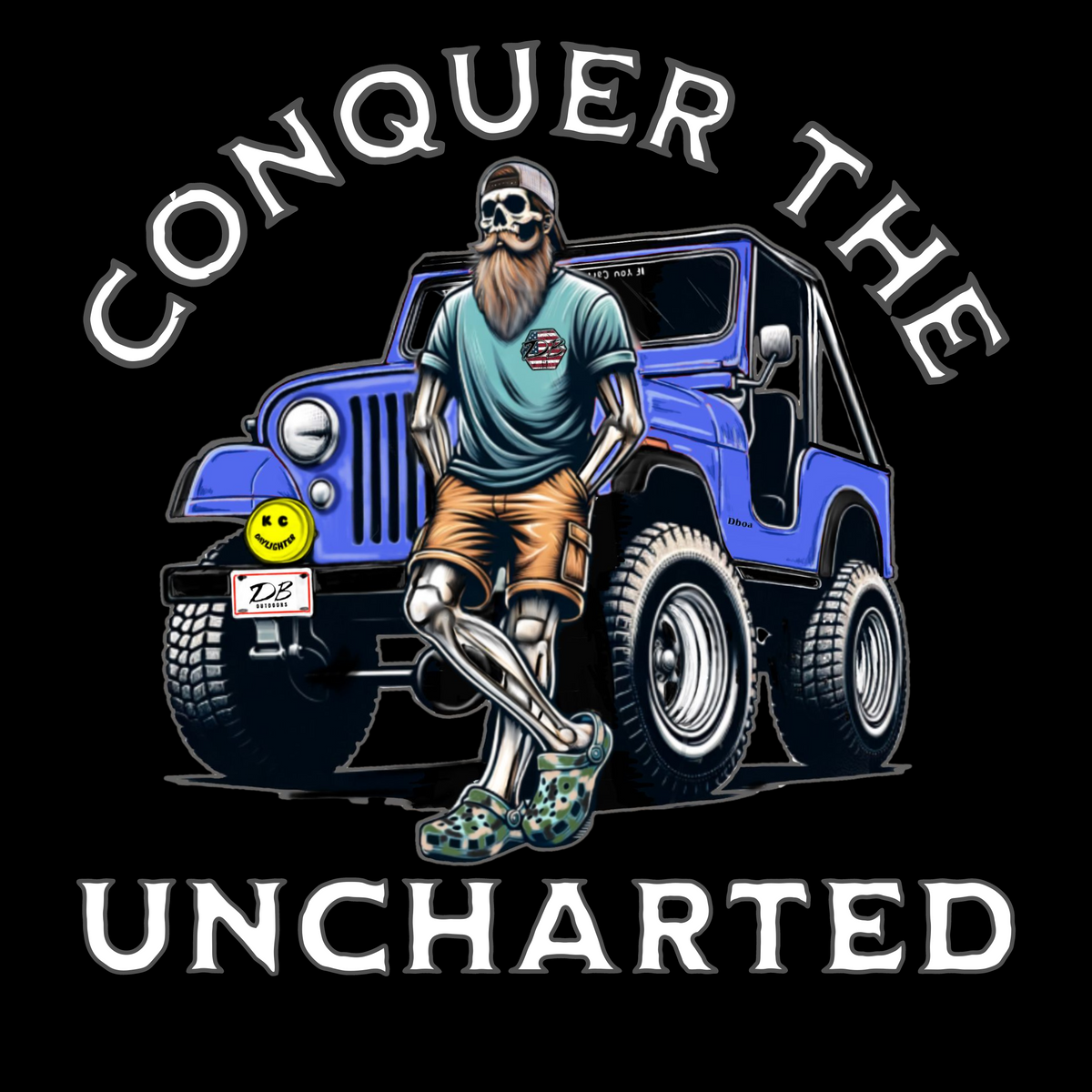 Conquer the Uncharted Tee – Jeep Adventure