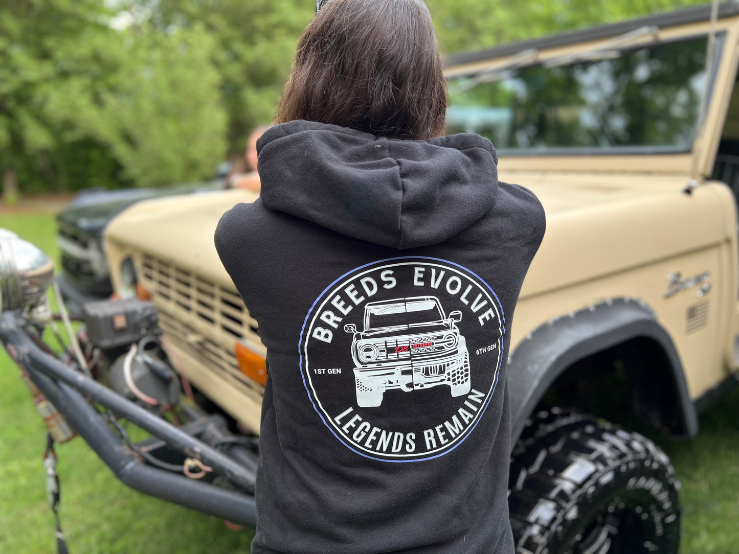 "Breeds Evolve" Bronco Hoodie